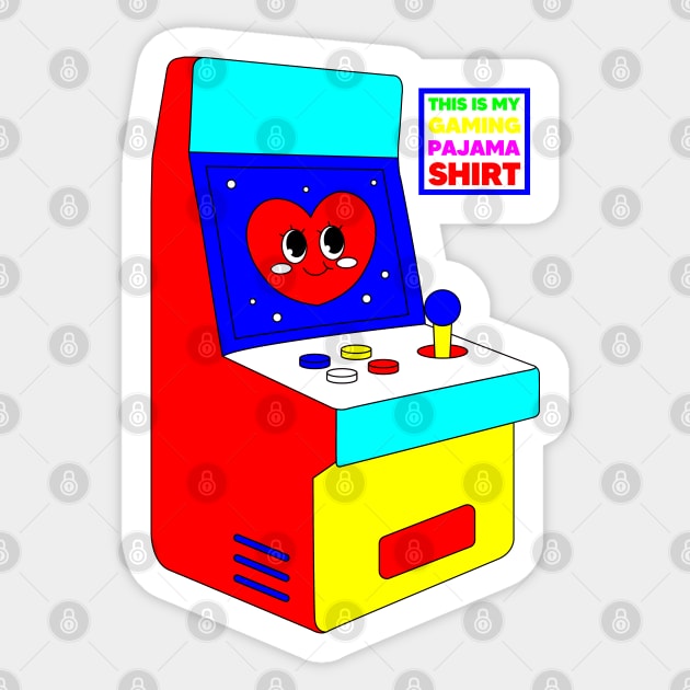 This This Is My Gaming Pajama Shirt. Retro Sticker by Megadorim